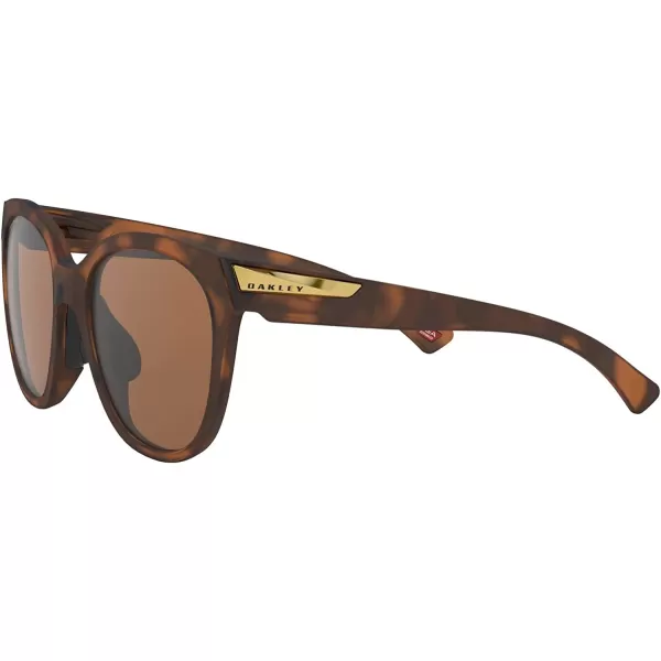 imageOakley Womens Oo9433 Low Key Round SunglassesMatte Brown TortoisePrizm Tungsten Polarized