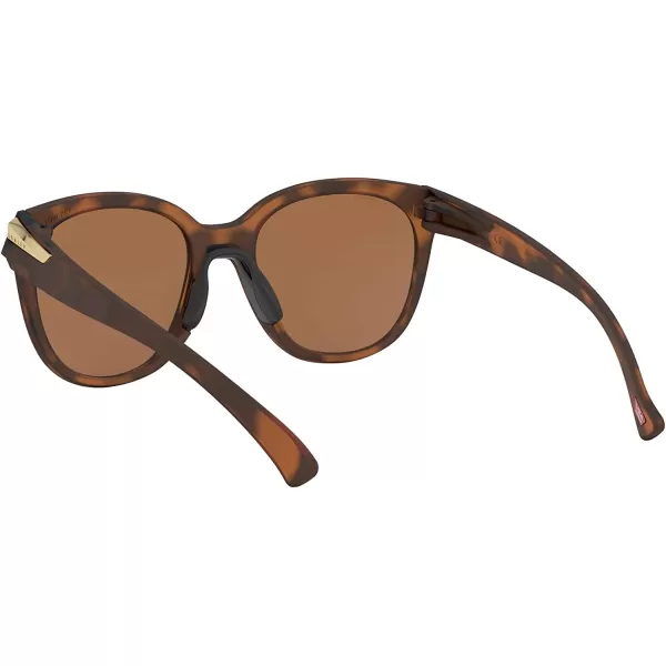 imageOakley Womens Oo9433 Low Key Round SunglassesMatte Brown TortoisePrizm Tungsten Polarized