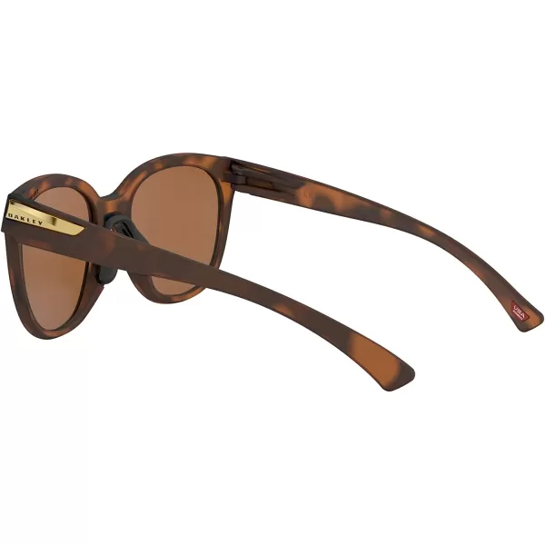 imageOakley Womens Oo9433 Low Key Round SunglassesMatte Brown TortoisePrizm Tungsten Polarized