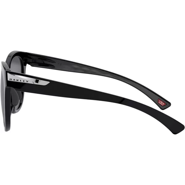 imageOakley Womens Oo9433 Low Key Round SunglassesPolished BlackPrizm Black Polarized