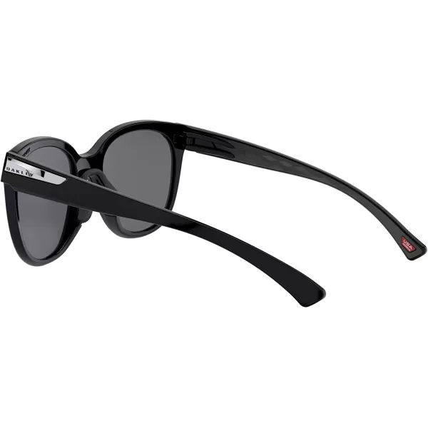 imageOakley Womens Oo9433 Low Key Round SunglassesPolished BlackPrizm Black Polarized