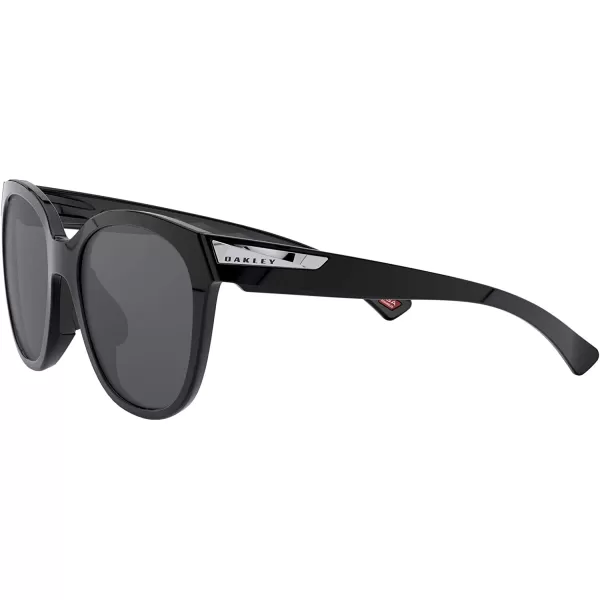 imageOakley Womens Oo9433 Low Key Round SunglassesPolished BlackPrizm Black Polarized