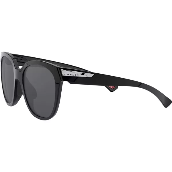 imageOakley Womens Oo9433 Low Key Round SunglassesPolished BlackPrizm Black Polarized