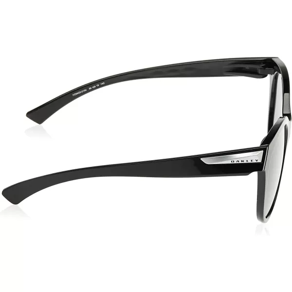 imageOakley Womens Oo9433 Low Key Round SunglassesPolished BlackPrizm Grey