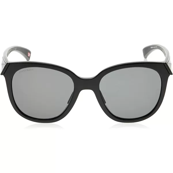 imageOakley Womens Oo9433 Low Key Round SunglassesPolished BlackPrizm Grey