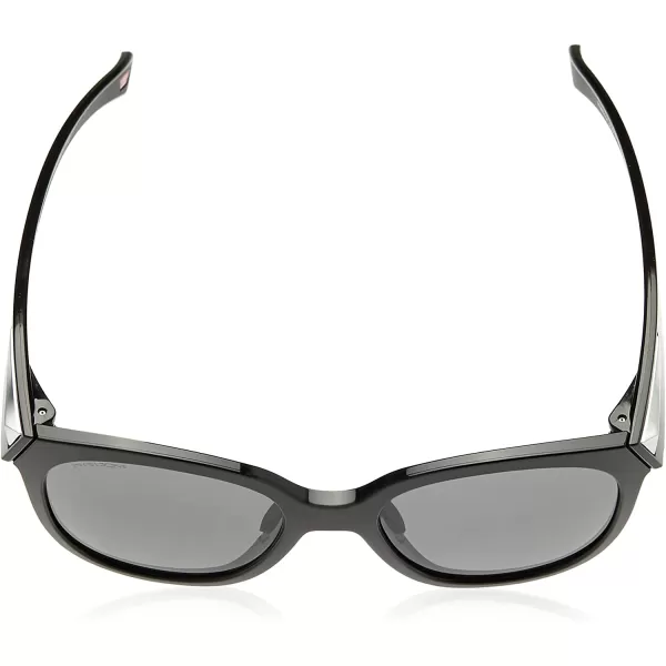 imageOakley Womens Oo9433 Low Key Round SunglassesPolished BlackPrizm Grey