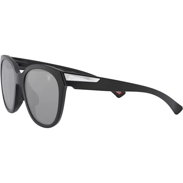 imageOakley Womens Oo9433 Low Key SunglassesLas Vegas Raiders Matte BlackPrizm Black