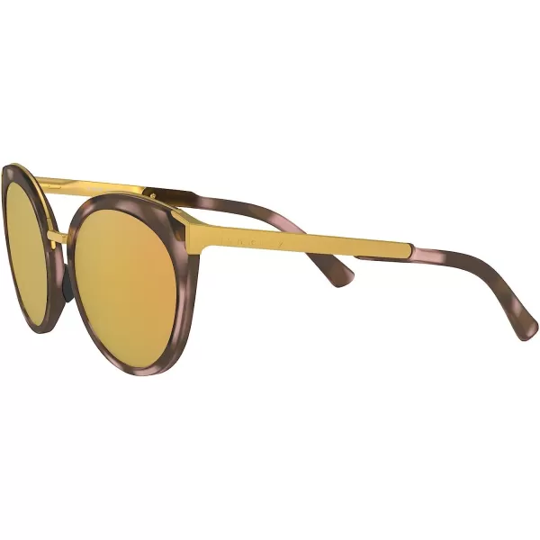 imageOakley Womens Oo9434 Top Knot Cat Eye SunglassesMatte Rose TortoisePrizm Rose Gold