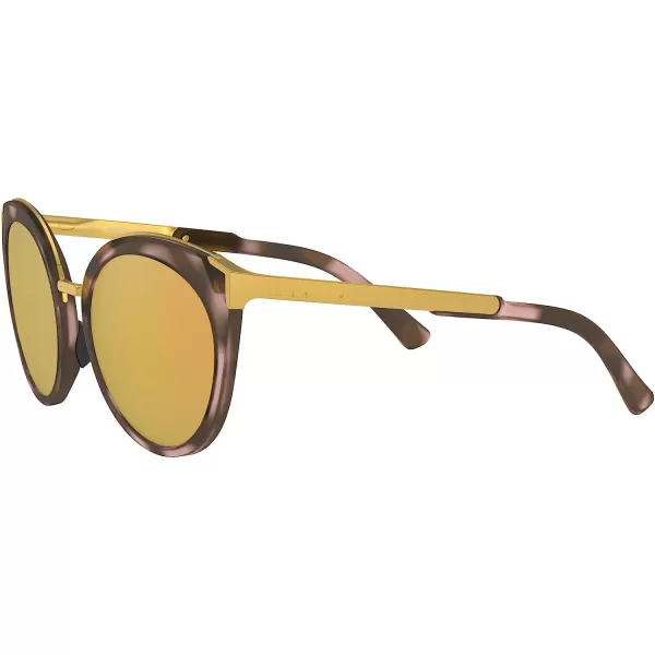 imageOakley Womens Oo9434 Top Knot Cat Eye SunglassesMatte Rose TortoisePrizm Rose Gold