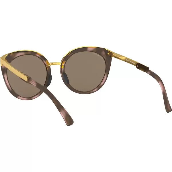 imageOakley Womens Oo9434 Top Knot Cat Eye SunglassesMatte Rose TortoisePrizm Rose Gold