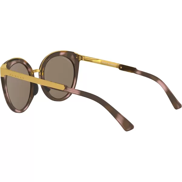 imageOakley Womens Oo9434 Top Knot Cat Eye SunglassesMatte Rose TortoisePrizm Rose Gold