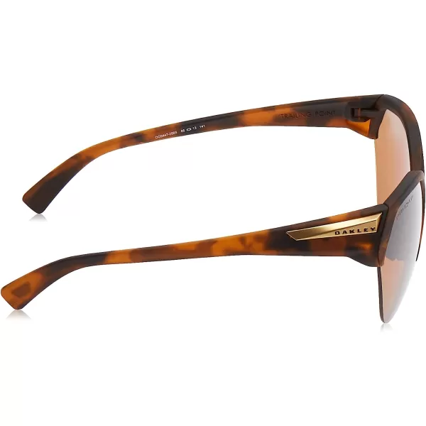 imageOakley Womens Oo9447 Trailing Point Round SunglassesMatte Brown TortoisePrizm Tungsten Polarized