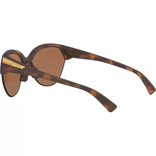imageOakley Womens Oo9447 Trailing Point Round SunglassesMatte Brown TortoisePrizm Tungsten Polarized