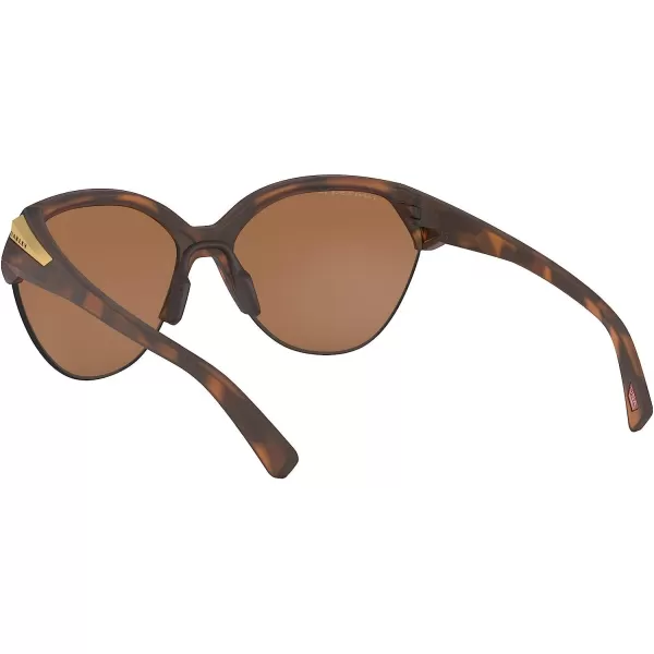imageOakley Womens Oo9447 Trailing Point Round SunglassesMatte Brown TortoisePrizm Tungsten Polarized
