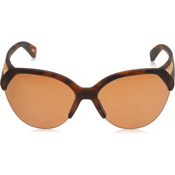 imageOakley Womens Oo9447 Trailing Point Round SunglassesMatte Brown TortoisePrizm Tungsten Polarized