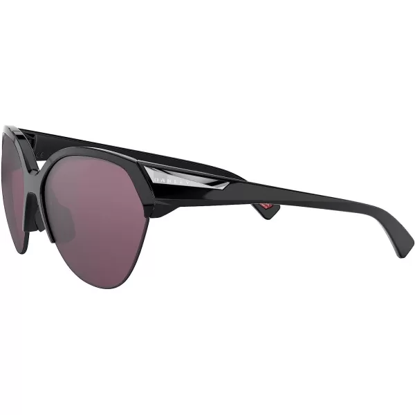 imageOakley Womens Oo9447 Trailing Point Round SunglassesPolished BlackPrizm Road Black
