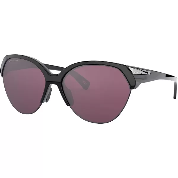 imageOakley Womens Oo9447 Trailing Point Round SunglassesPolished BlackPrizm Road Black
