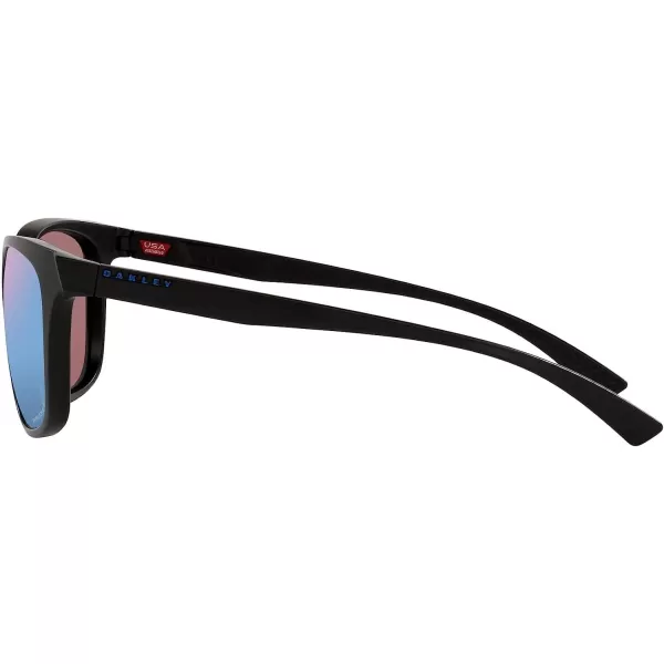 imageOakley Womens Oo9473 Leadline Square SunglassesMatte BlackPrizm Deep Water Polarized