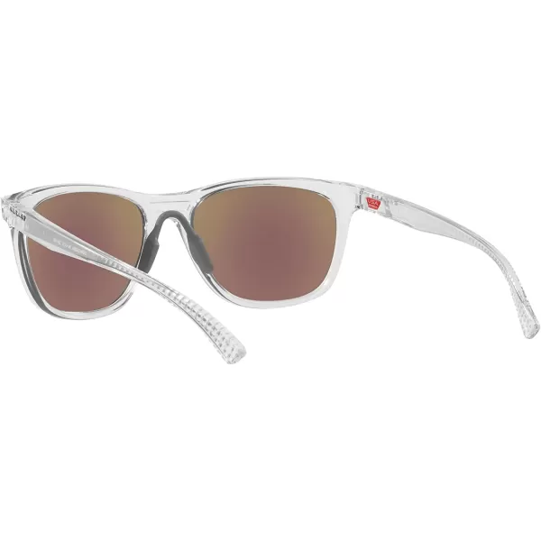 imageOakley Womens Oo9473 Leadline Square SunglassesPolished ClearPrizm Sapphire Polarized