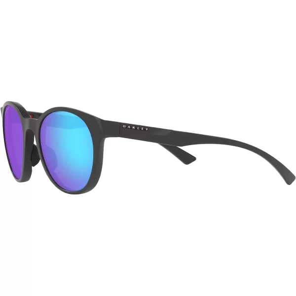 imageOakley Womens Oo9474 Spindrift Round SunglassesMatte CarbonPrizm Sapphire Polarized