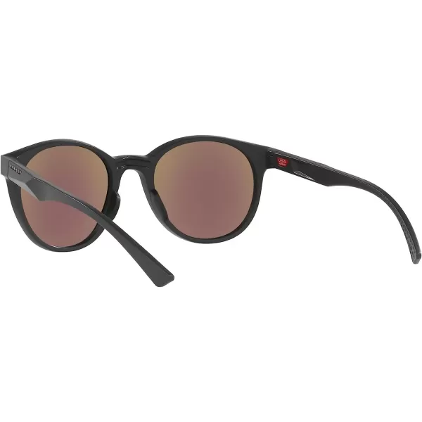 imageOakley Womens Oo9474 Spindrift Round SunglassesMatte CarbonPrizm Sapphire Polarized