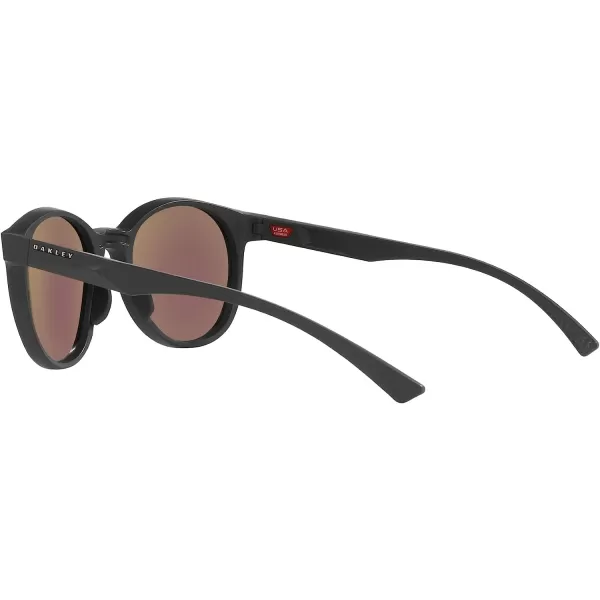 imageOakley Womens Oo9474 Spindrift Round SunglassesMatte CarbonPrizm Sapphire Polarized