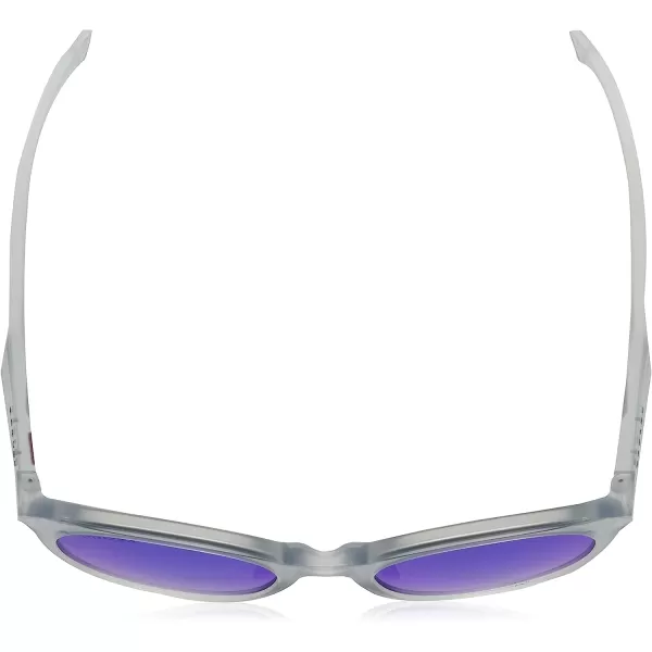 imageOakley Womens Oo9474 Spindrift Round SunglassesMatte ClearPrizm Sapphire