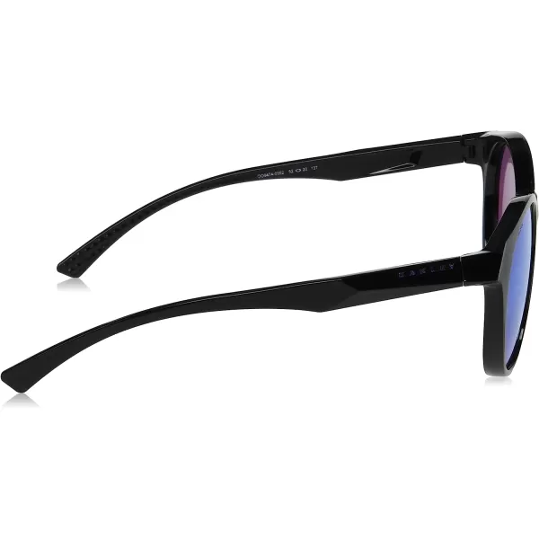 imageOakley Womens Oo9474 Spindrift Round SunglassesPolished BlackPrizm Violet
