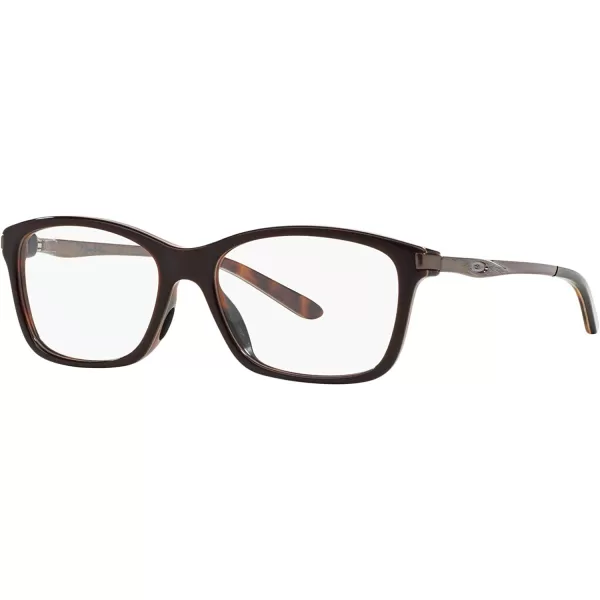 imageOakley Womens Ox1127 NinetoFive Square Prescription Eyeglass FramesBrown TortoiseDemo Lens