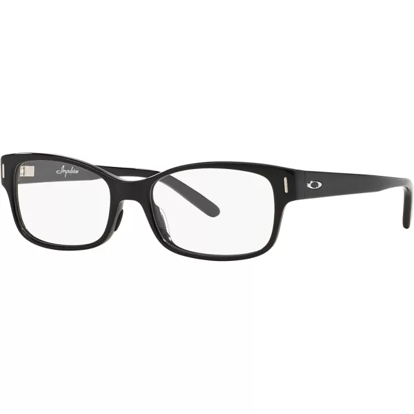 imageOakley Womens Ox1129 Impulsive Rectangular Prescription Eyeglass FramesPolished BlackDemo Lens