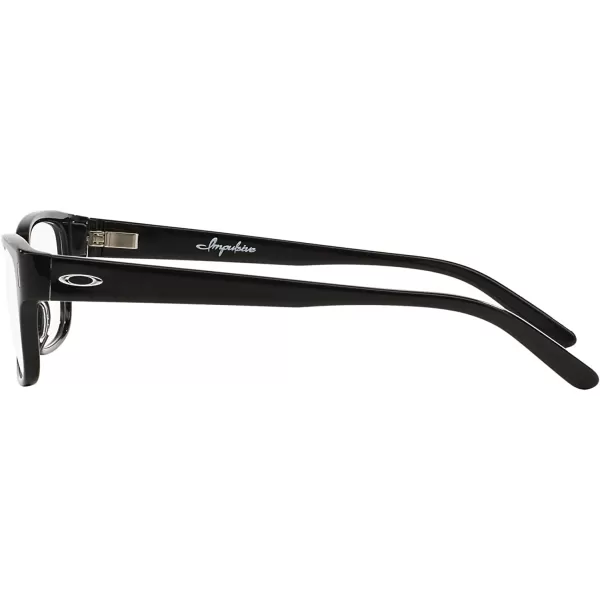 imageOakley Womens Ox1129 Impulsive Rectangular Prescription Eyeglass FramesPolished BlackDemo Lens