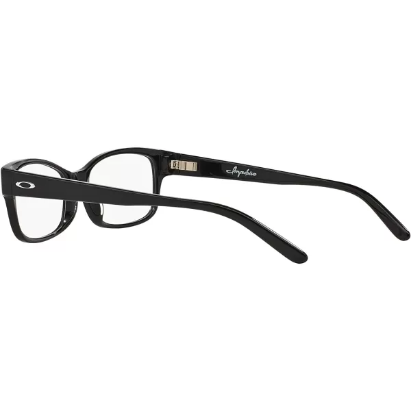 imageOakley Womens Ox1129 Impulsive Rectangular Prescription Eyeglass FramesPolished BlackDemo Lens