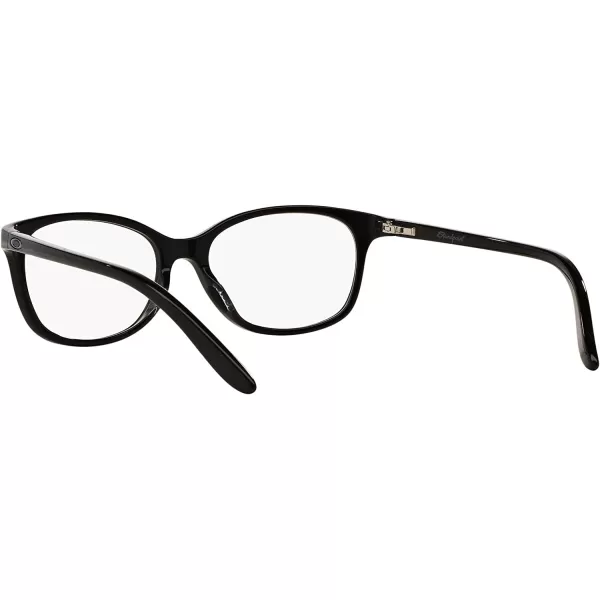 imageOakley Womens Ox1131 Standpoint Round Prescription Eyeglass FramesPolished BlackDemo Lens