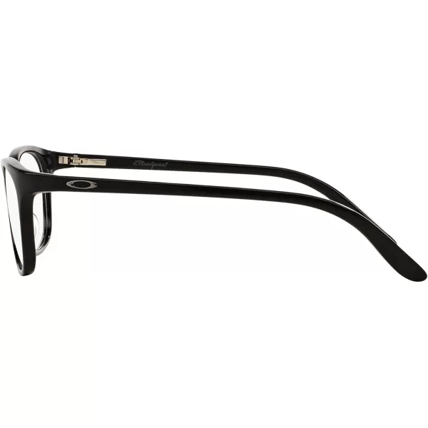 imageOakley Womens Ox1131 Standpoint Round Prescription Eyeglass FramesPolished BlackDemo Lens