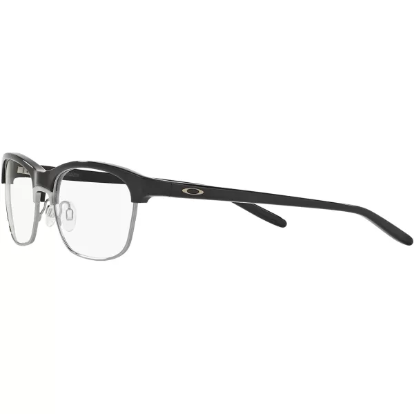 imageOakley Womens Ox1134 Ponder Round Prescription Eyeglass FramesPolished BlackDemo Lens