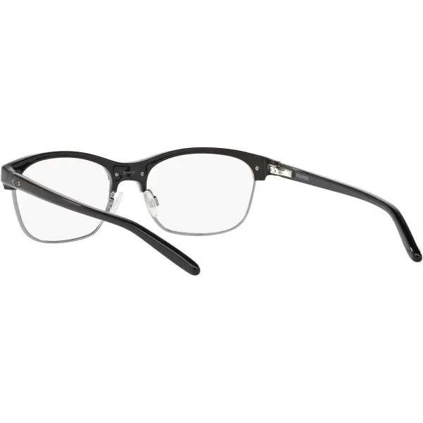 imageOakley Womens Ox1134 Ponder Round Prescription Eyeglass FramesPolished BlackDemo Lens