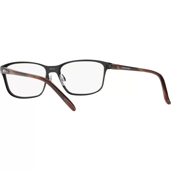 imageOakley Womens Ox3214 Penchant Metal Square Prescription Eyeglass FramesPolished BlackDemo Lens