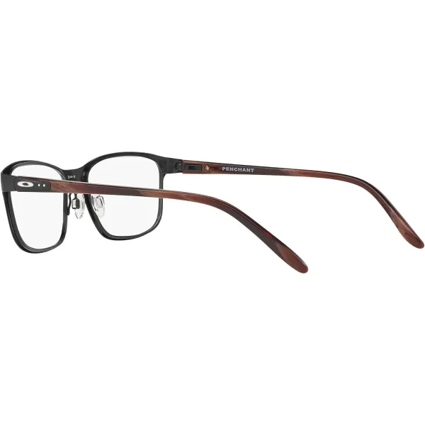 imageOakley Womens Ox3214 Penchant Metal Square Prescription Eyeglass FramesPolished BlackDemo Lens