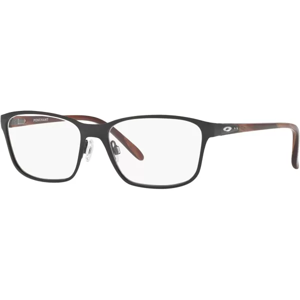 imageOakley Womens Ox3214 Penchant Metal Square Prescription Eyeglass FramesPolished BlackDemo Lens