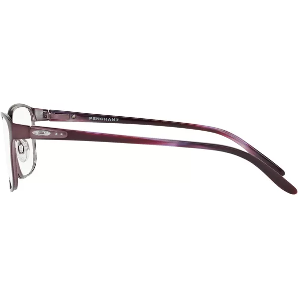 imageOakley Womens Ox3214 Penchant Metal Square Prescription Eyeglass FramesPolished BlackberryDemo Lens