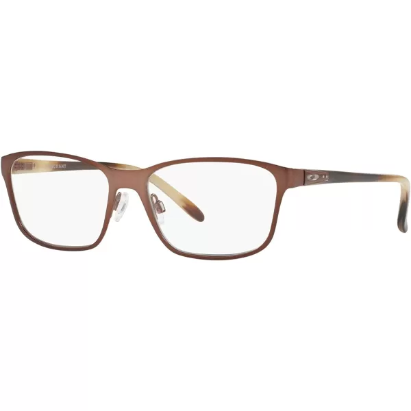 imageOakley Womens Ox3214 Penchant Metal Square Prescription Eyeglass FramesSatin Brushed ChocolateDemo Lens