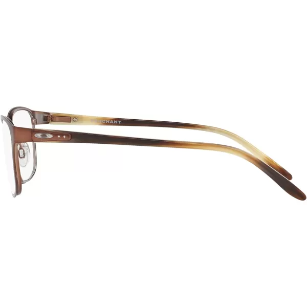imageOakley Womens Ox3214 Penchant Metal Square Prescription Eyeglass FramesSatin Brushed ChocolateDemo Lens