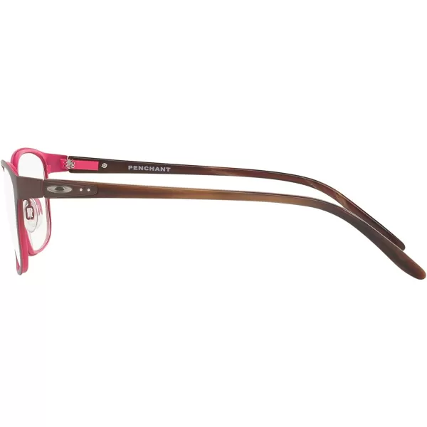 imageOakley Womens Ox3214 Penchant Metal Square Prescription Eyeglass FramesWineClear