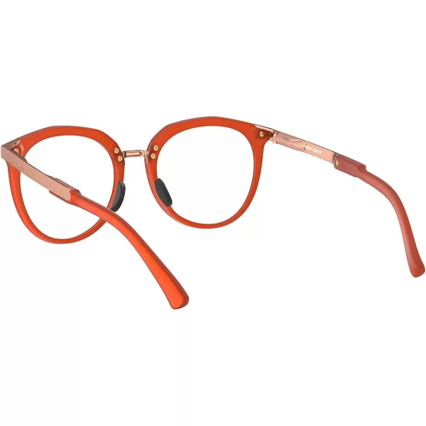 imageOakley Womens Ox3238 Top Knot Cat Eye Prescription Eyeglass FramesSatin AmberDemo Lens