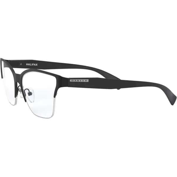 imageOakley Womens Ox3243 Halifax Cat Eye Prescription Eyeglass FramesSatin BlackDemo Lens
