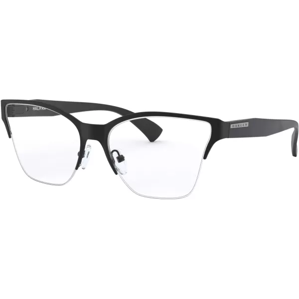 imageOakley Womens Ox3243 Halifax Cat Eye Prescription Eyeglass FramesSatin BlackDemo Lens