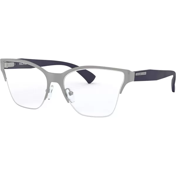imageOakley Womens Ox3243 Halifax Cat Eye Prescription Eyeglass FramesSatin ChromeDemo Lens