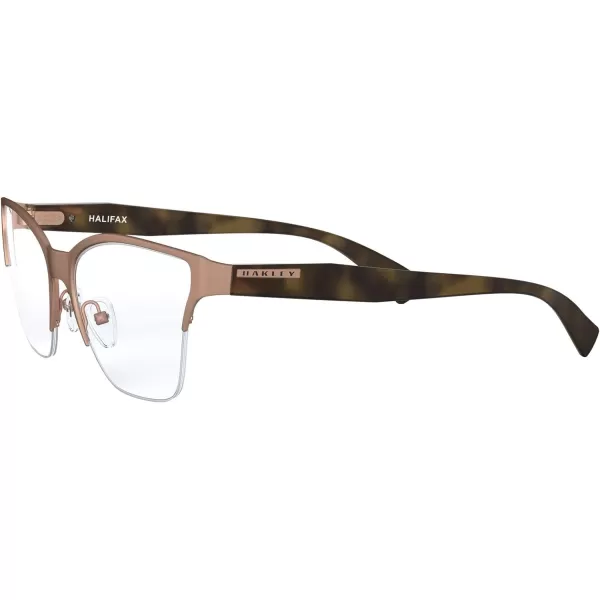 imageOakley Womens Ox3243 Halifax Cat Eye Prescription Eyeglass FramesSatin Rose GoldDemo Lens