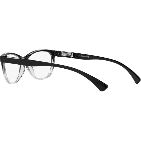 imageOakley Womens Ox8146 Plungeline Round Prescription Eyewear FramesPolished Black FadeDemo Lens