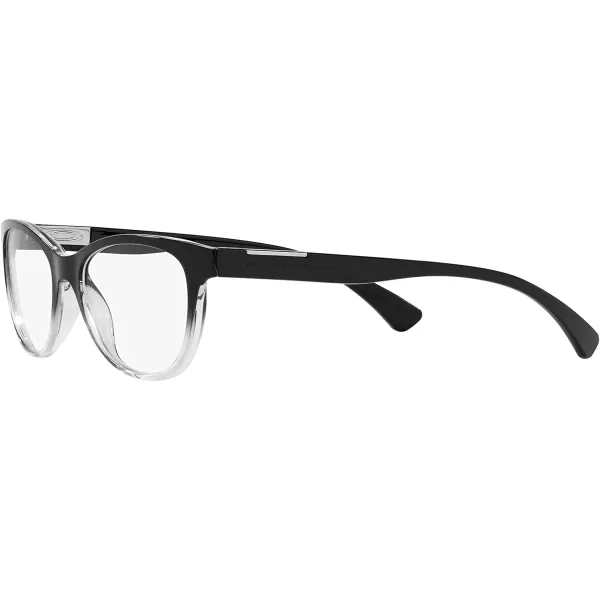 imageOakley Womens Ox8146 Plungeline Round Prescription Eyewear FramesPolished Black FadeDemo Lens